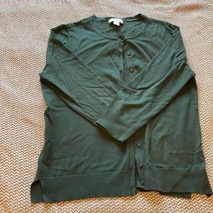 Dark green cardigan 3/4 sleeves